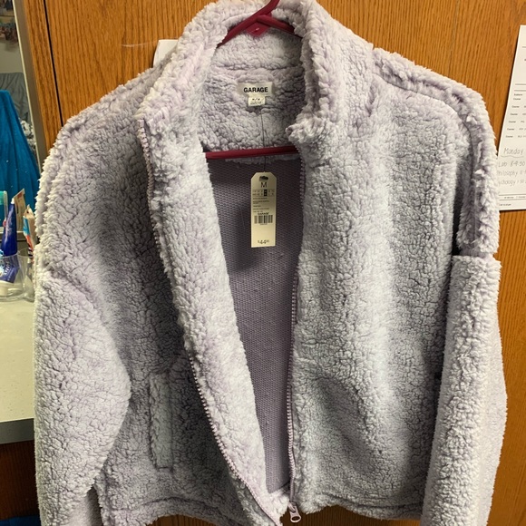 Fuzzy Sherpa Full Zip Jacket - Picture 2 of 3